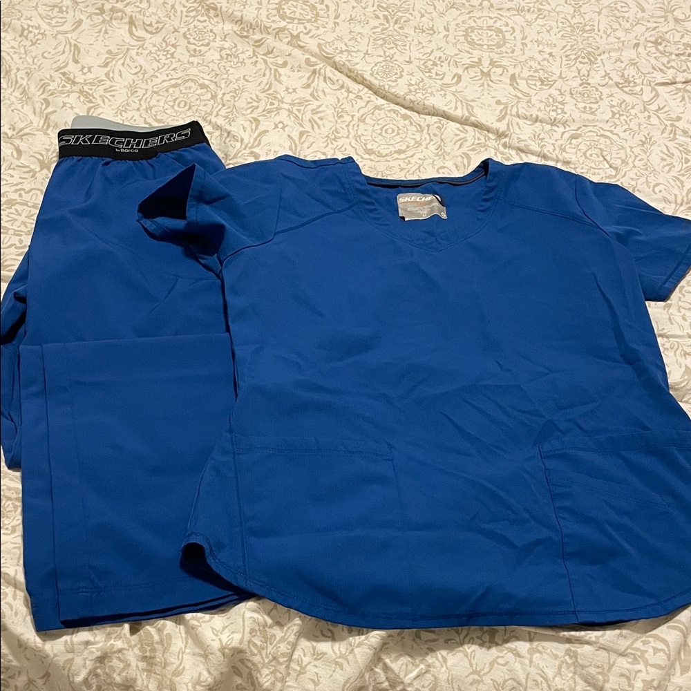 Blue Scrub Set